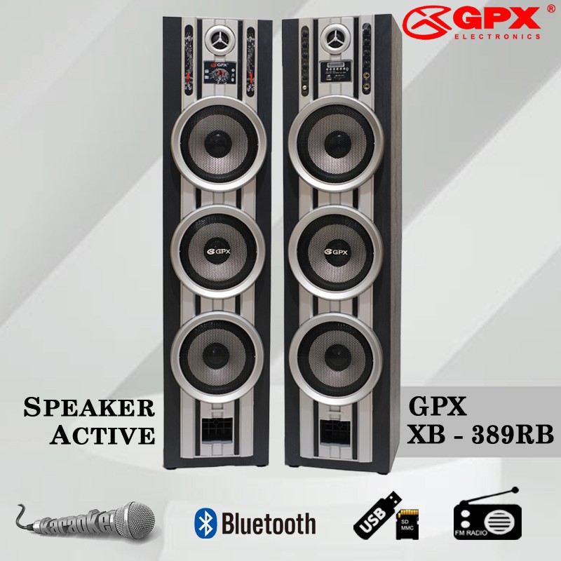 Speaker Aktif GPX XB 389RB / XB389R / XB389RB HIFI Stereo Active Speaker