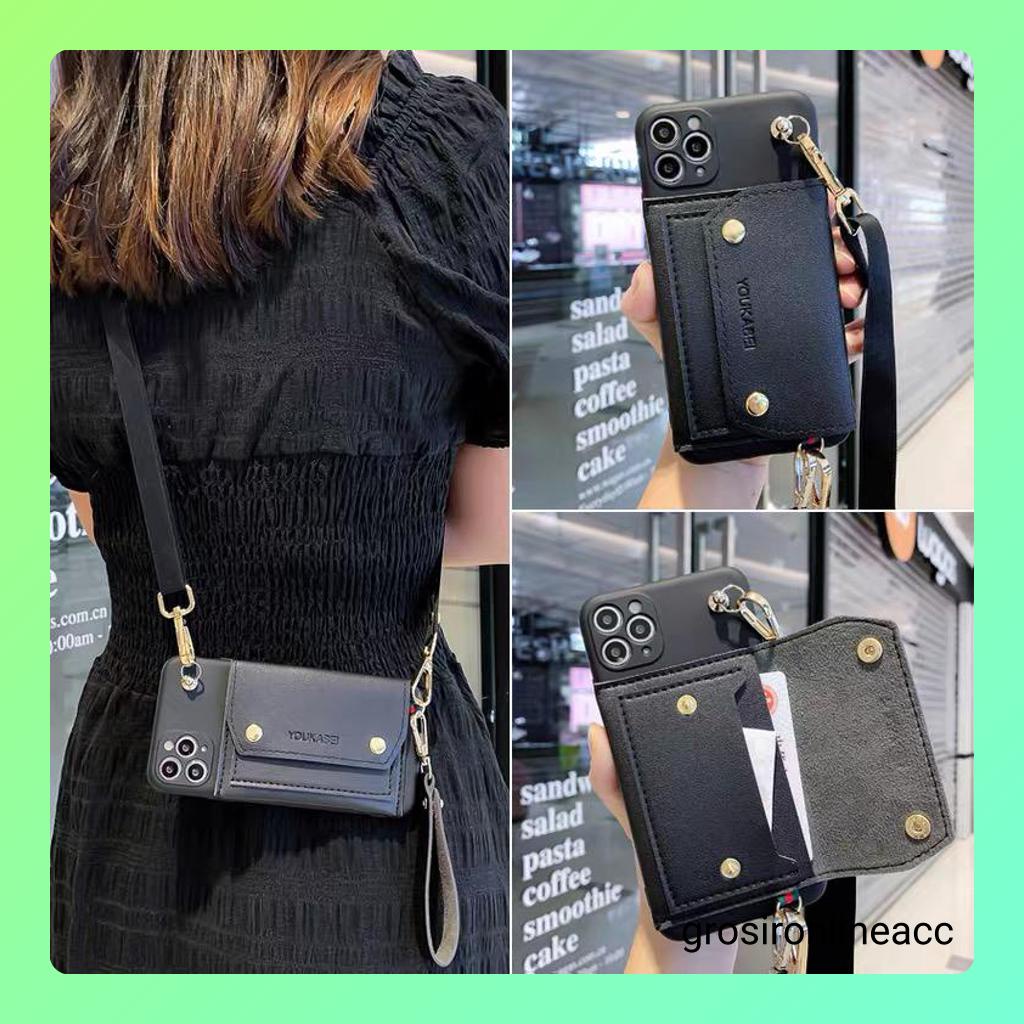 Case Tali Slempang FH61 WM for Xiaomi Redmi A1 A1+ 4A 4 4X 5 5A 5+ 6 6A 7 7A 8 9 Prime 9A 9i 9C 9T 10 10C 10S 10T 11 11S 11T 12 12C 12T Lite S2 Ultra Poco C40 F3 F4 K40 M3 M4 M5 X3 GT NFC 5G