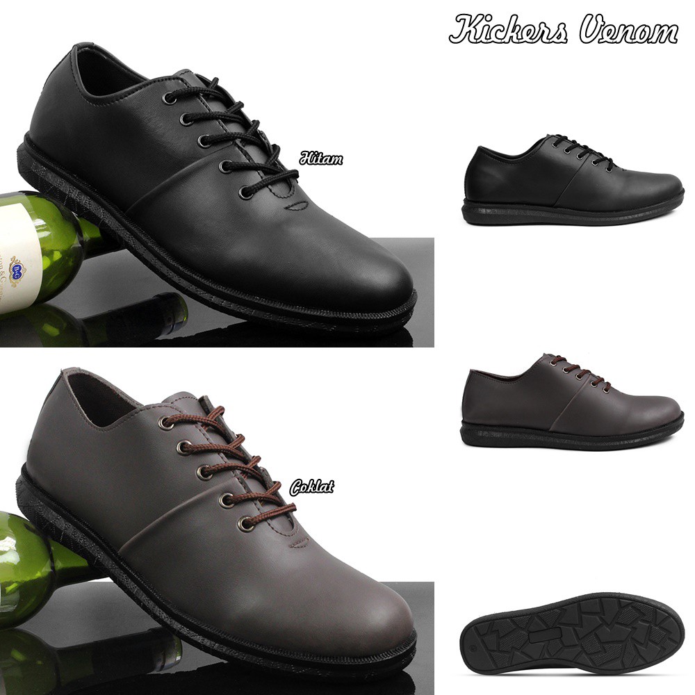 MS Shop - COD!! Sepatu Pria Kickers Venom Formal Bertali Kasual Kerja Murah Kikers Keren Kondangan