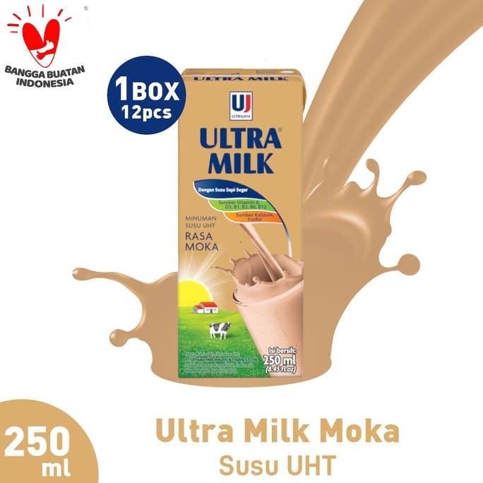 

(BISA COD) Ultra Milk Susu UHT Moka 12x250ml HEMAT Kode 765