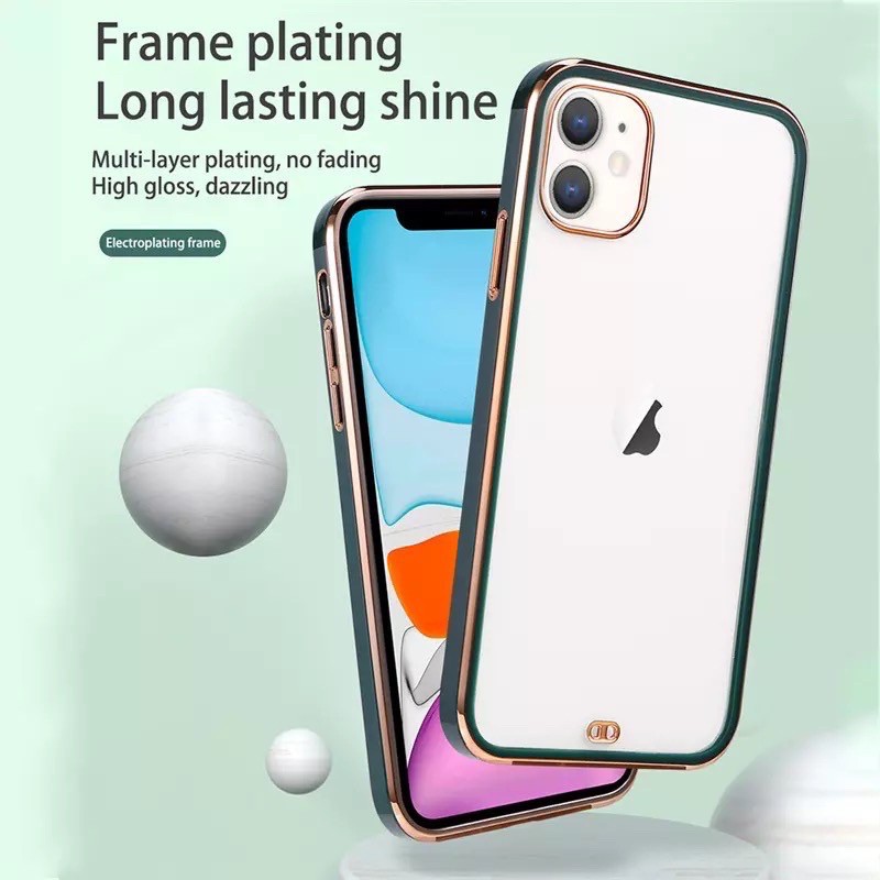 NEW !!! SQUAREClassic 6D Plating Iphone Case ( iPhone 12/12pro/ 12 promax READY ) NANO PLATING SHELL