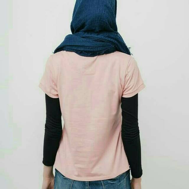 Kaos wanita 3second pink