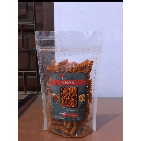 

GEMINI CEMILAN | MAKARONI SPIRAL PEDAS | ASLI HOME MADE!! 120gr