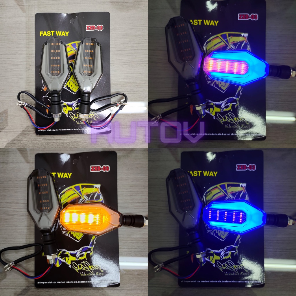 lampu sein running sen running 03 sisi vixion byson mx king cb cbr 150 vario aerox universal