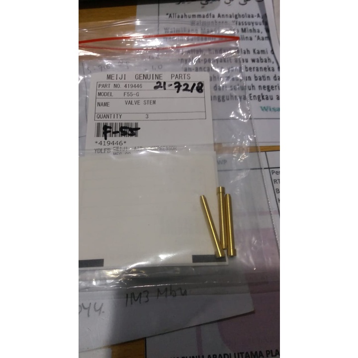MEIJI FINER SPOT SPRAYGUN NO.12 - VALVE STEM SPAREPART
