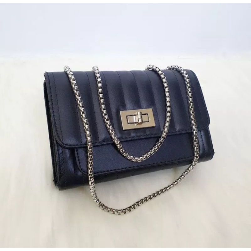 Tas wanita tas selempang - Sixty bordir garis lurus / tas wanita terbaru