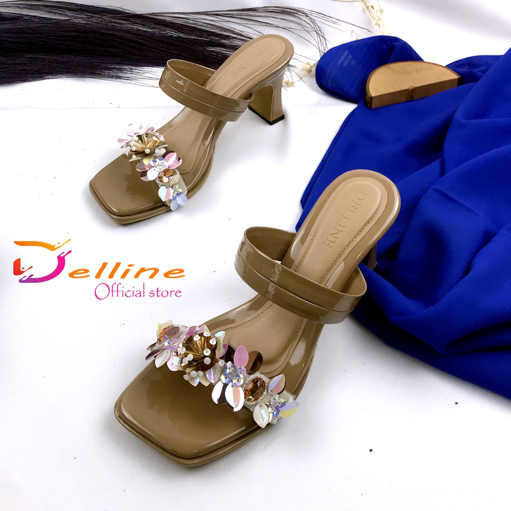 sendal wanita delline hak 7 cm MILLEA