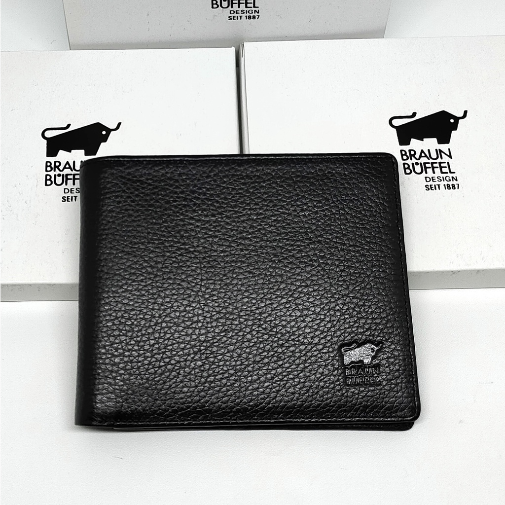 DOMPET PRIA KULIT IMPORT BRAUN BUFFEL BB 015 MODEL TIDUR 8 KARTU