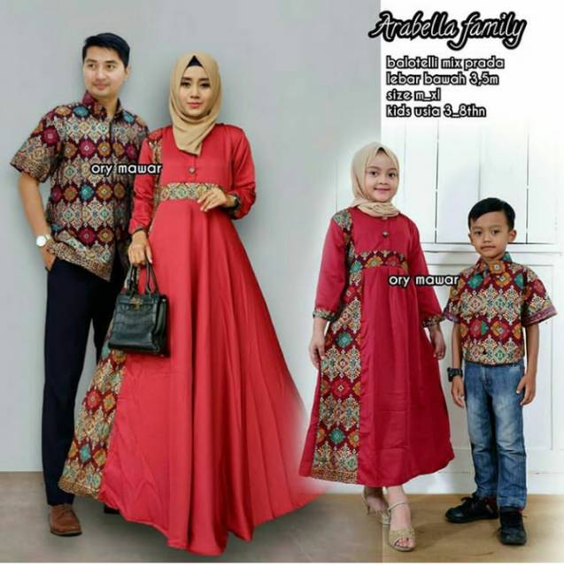 restock Keluarga Syari BALOTELLI kotaak gamis jumbo kapelan keluarga