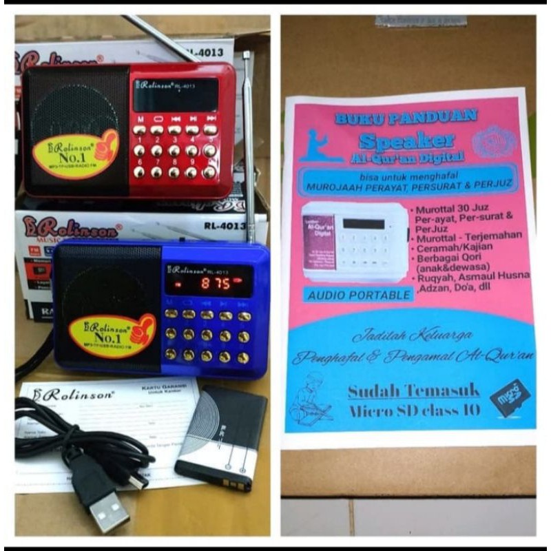 speaker Al-qur'an murottal rolinson 30 juz