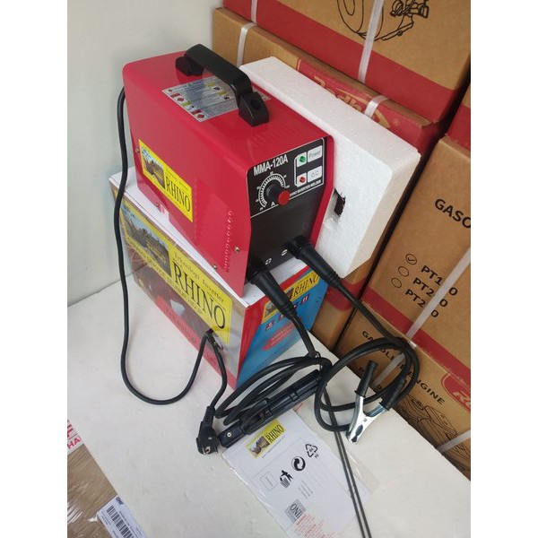 Rhino Mesin Las Travo las Inverter MMA 120A 900w watt Merah