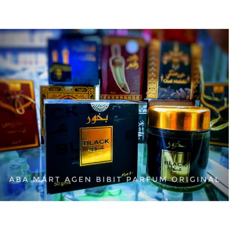 Bukhur Buhur BLACK OUD by Banafa For Oud - Bakhoor Dupa Arab Saudi Asli Ori