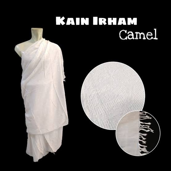 Kain Ihrom CAMEL/Kain Ihram Bahan katun Pria/kain ihram haji