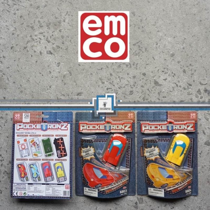 EMCO Pocketronz - RACE CAR / Mainan Kantong Balap Mobil Racing