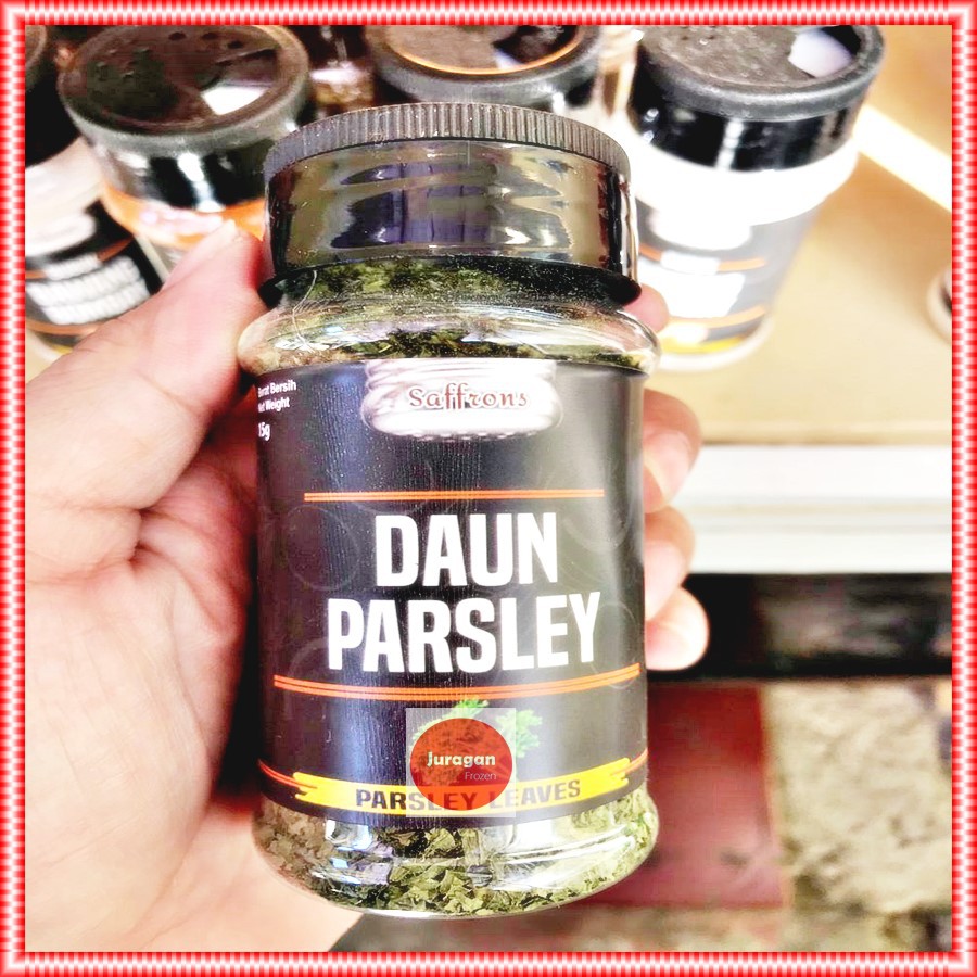 

PARSLEY KERING DAUN PETERSELI SAFFRONS BUMBU TABUR PARSLEY LEAVES PREMIUM QUALITY 15Gr