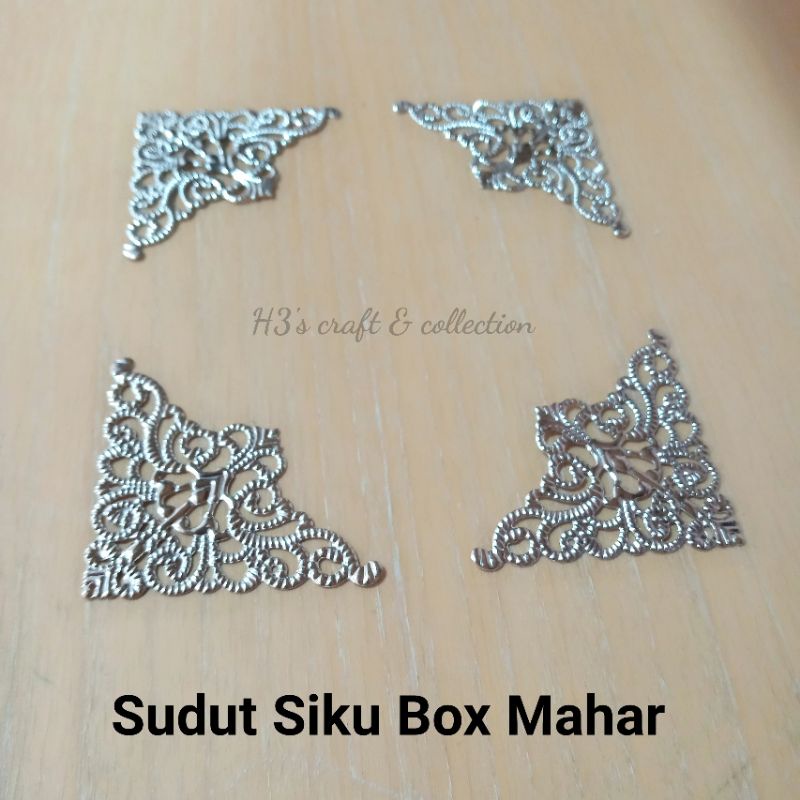 Ready Gold Lempeng Sudut Siku Hantaran Hiasan Box Hantaran / Siku Hantaran / Siku Box / Siku hiasan 