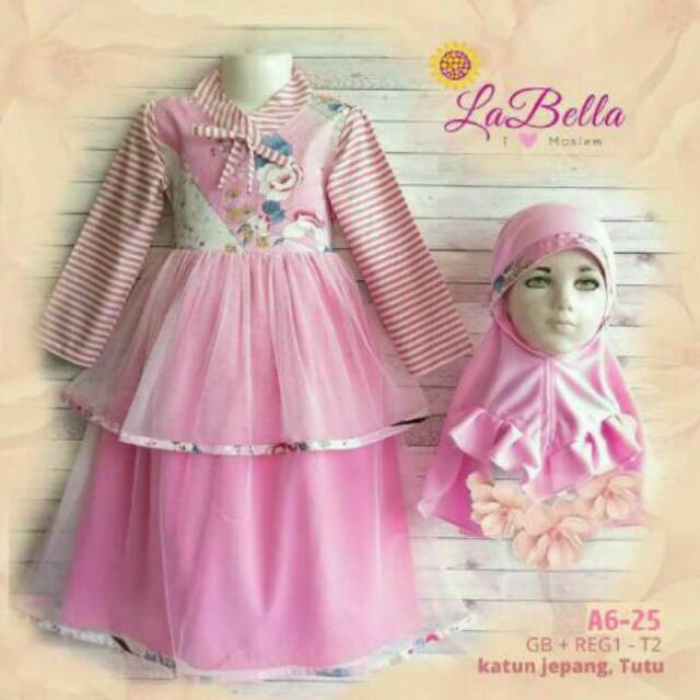 Baju Muslim anak GAMIS anak Labella