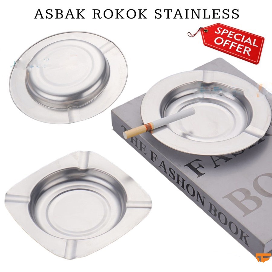 ASBAK ROKOK STAINLESS STEEL / ASBAK SENG BULAT TEMPAT ASBAK ROKOK / MANGKOK ASBAK ROKOK MURAH / ASHTRAY CIGARETTE