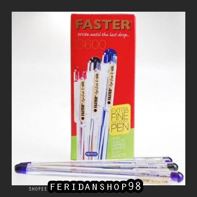 

FS1291 PULPEN PULPEN FASTER C ATK 600 - BIRU PACK 12 PCS BY FERIDANSHOP98