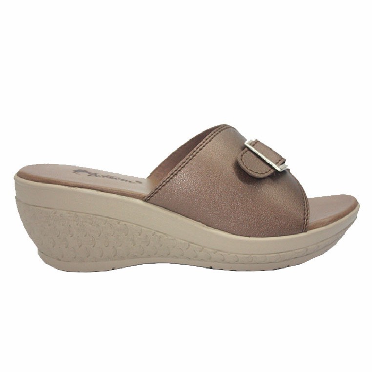 Dr. Kevin Sendal Wanita Tlepes Women Flat Sandals 571-542 - (2 Color Options)-Coklat