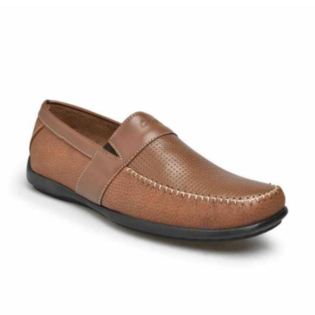 Sepatu Carvil WILSON, Sepatu kantor Carvil, Sepatu Formal Pria - Coral Brown, sepatu carvil kulit