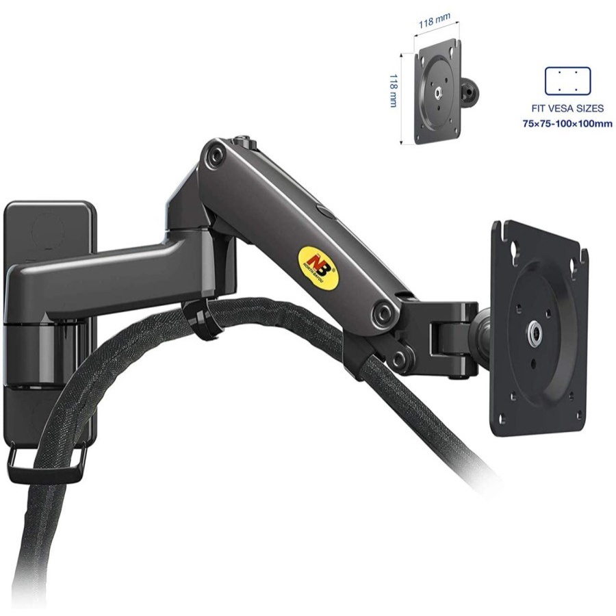 North Bayou NB-F150 Bracket Arm TV Monitor 17-27 Inch