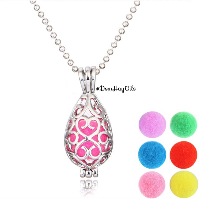 Necklace diffuser teardrop