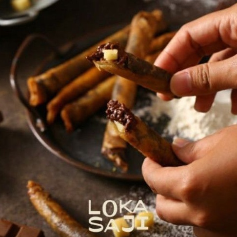 LOKASAJI Keju Aroma Coklat | Choco Aroma | Choco Cheese Stick | 1 box isi 10