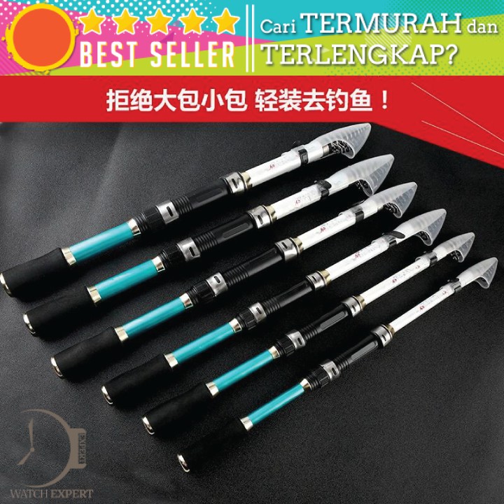COD Tongkat Pancing Joran Pancing Bahan Carbon Fiber Telescopic Panjang 1.8M