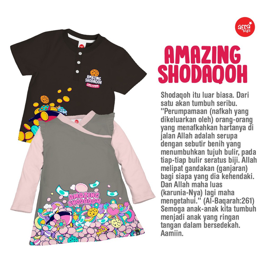 Kaos Afrakids AF269 &quot; Amazing Shodaoh&quot; Lengan Pendek Kancing