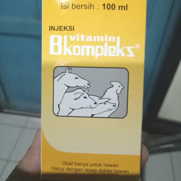 TERNAK-HEWAN-PERAWATAN- VITAMIN B COMPLEX 100 ML -PERAWATAN-HEWAN-TERNAK.