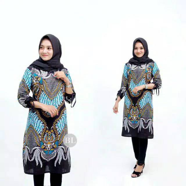 Tunik batik atsan size m.l.xl bahan katun primisma