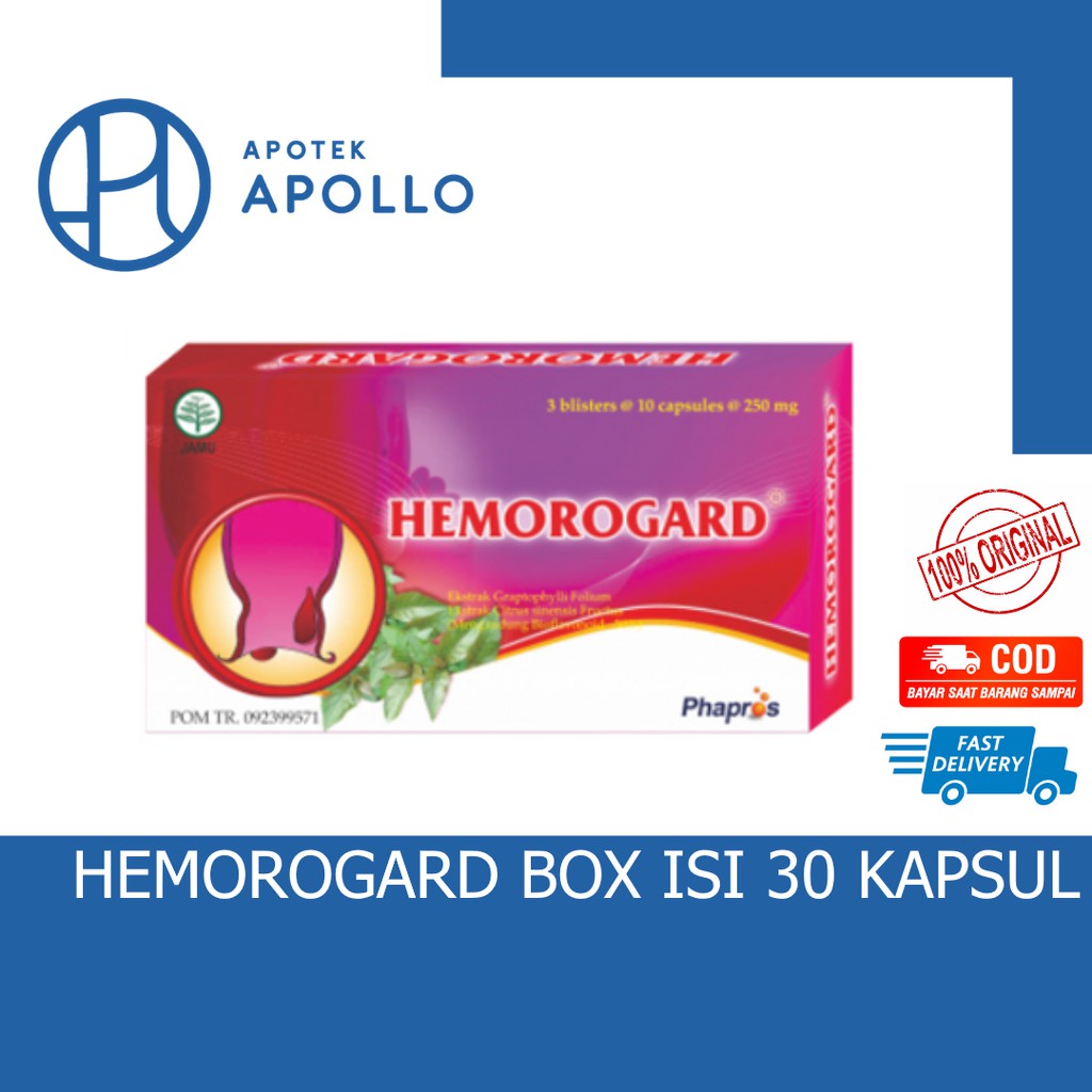 HEMOROGARD BOX ISI 30 KAPSUL