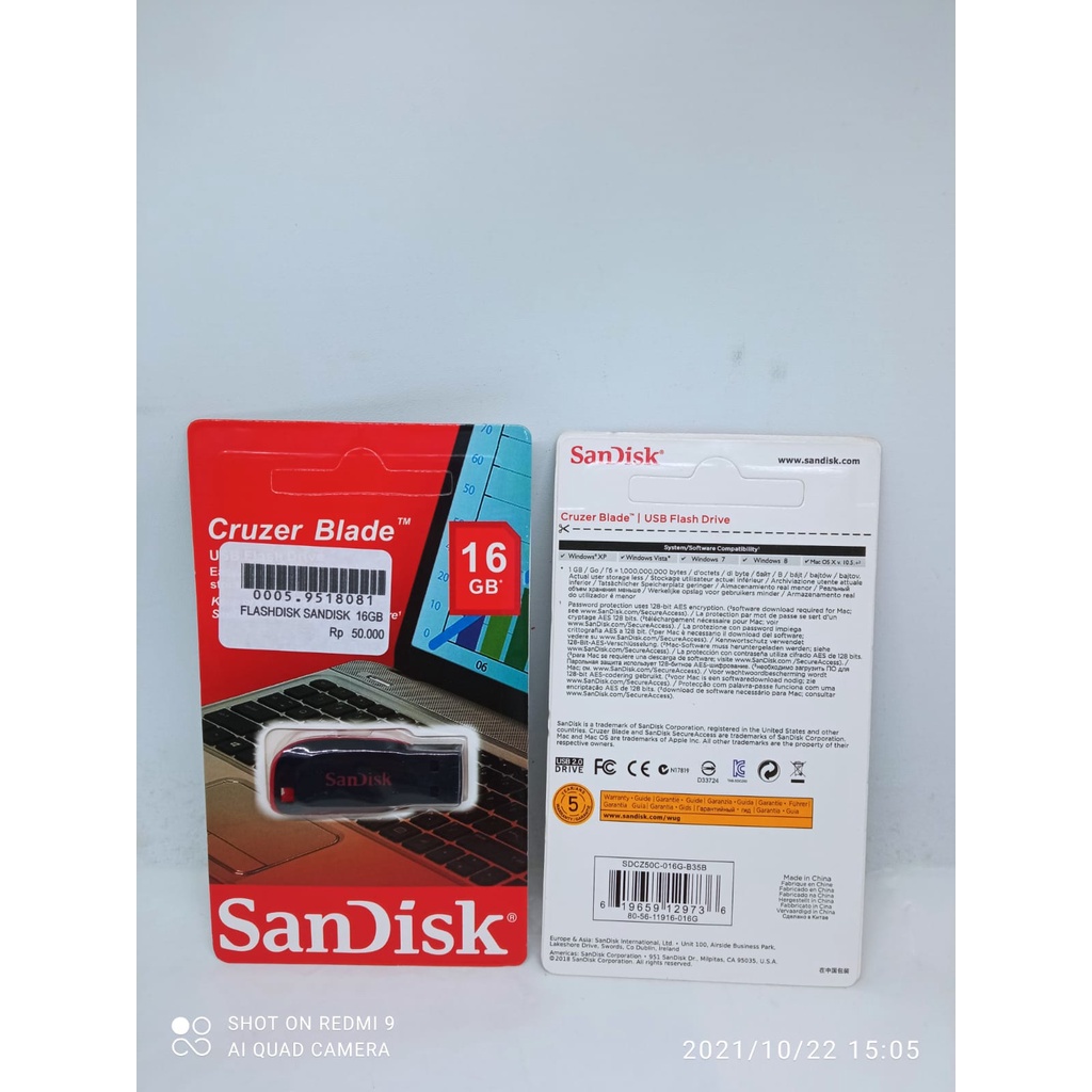 FLASHDISK SANDISK 16GB