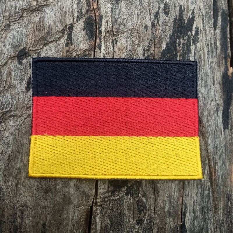 Bordir Bendera Jerman Adolf Hitler Emblem Jaket Jeans Parka Rompi Tas Topi Anak Band Vespa Geng Moto