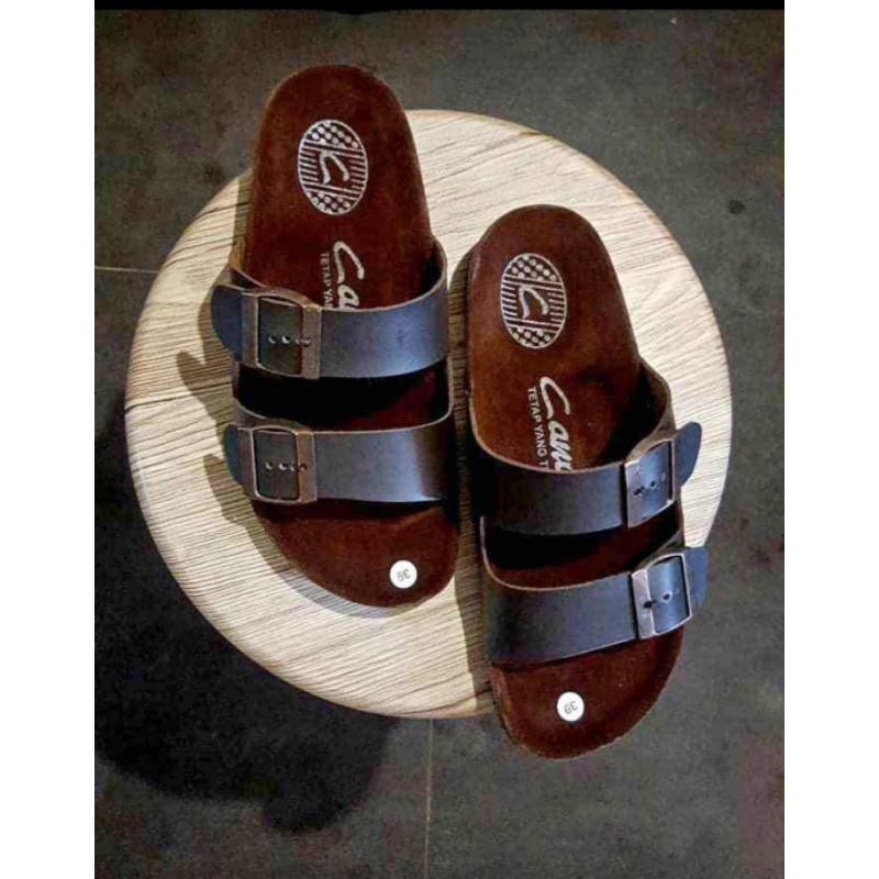 sandal puyu ban 2 sandal pria canvil