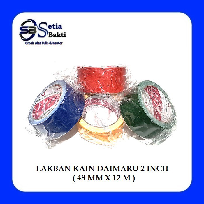 

DAIMARU TAPE Lakban Kain Jilid Warna 2 Inch - 48 mm x 12 m - 1 Pcs