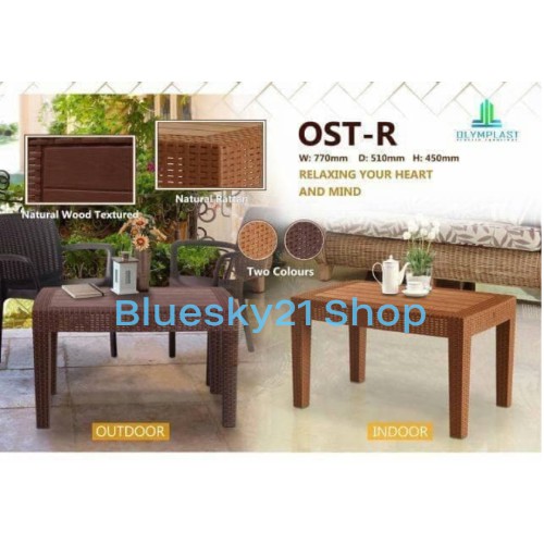 Meja Tamu Meja Sofa Meja Teras Plastik Anyaman Rotan Meja Tamu Meja Sofa Meja Teras Plastik Anyaman Rotan