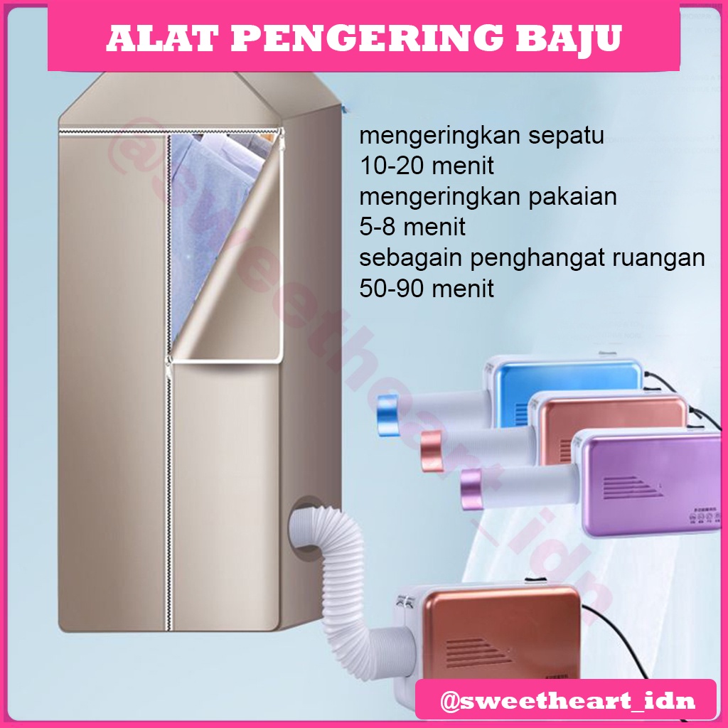 pengering pakaian portable elektrik elektric clothes dryer alat pengering sepatu baju