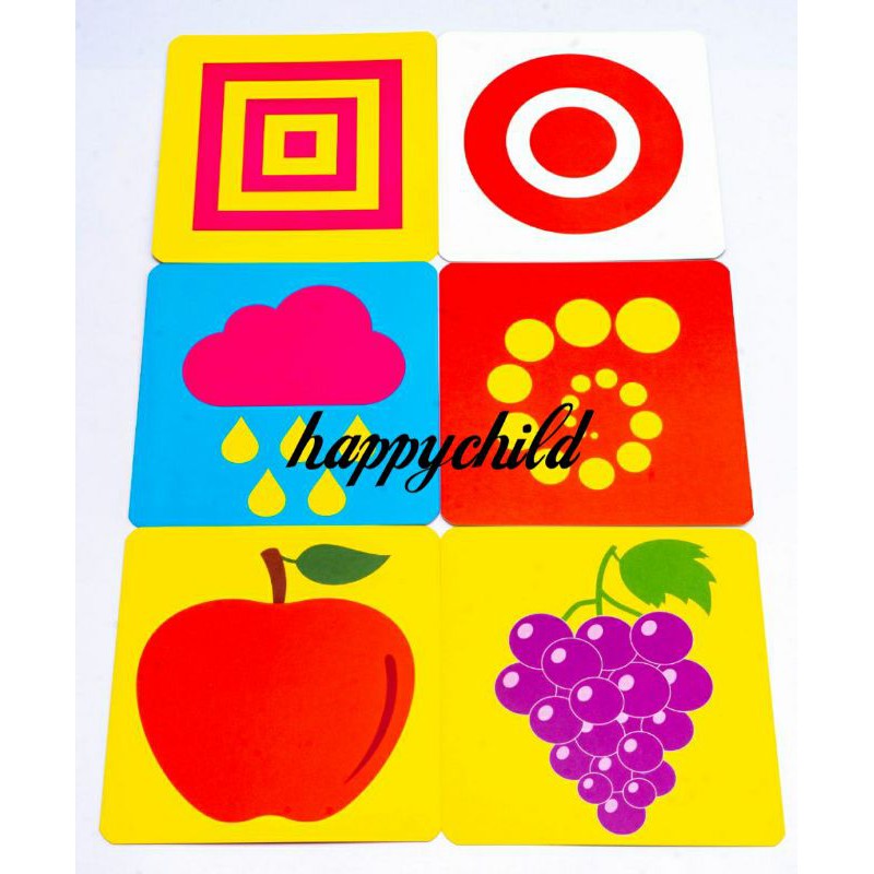 36 pcs my first flash card/recognition card/black card/color card/buku anak/buku impor/happychild