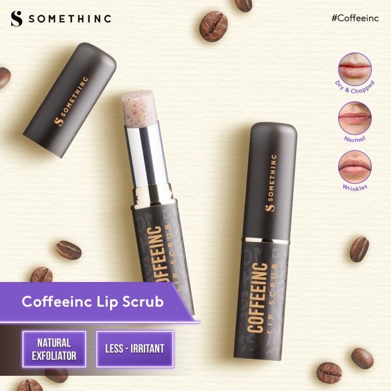 SOMETHINC LIP SCRUB 4.5GR COFFEINC SKRUB BIBIR KOPI KOSMETIK SKINCARE