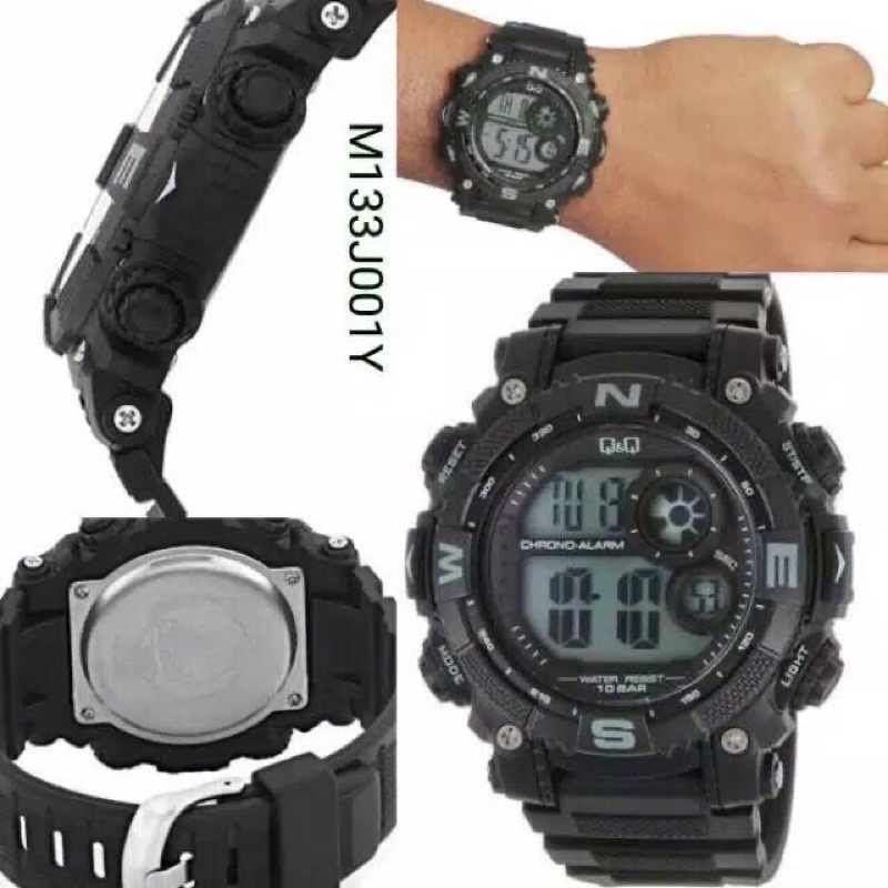 BISA COD!! READY Jam Tangan Pria QQ ORIGINAL M133 jam Q&amp;Q PRIA DIGITAL M-133