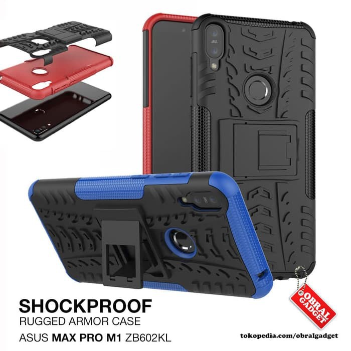 Hot Sale Armor Case Asus Zenfone Max Pro M1 ZB602KL Hard Soft Softcase Casing - Hitam