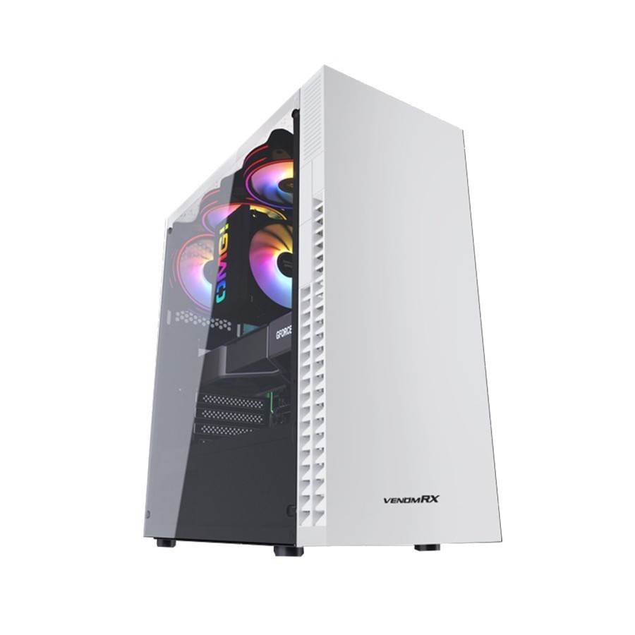 Casing VenomRX ELDEN White Tempered Glass Side Gaming Case