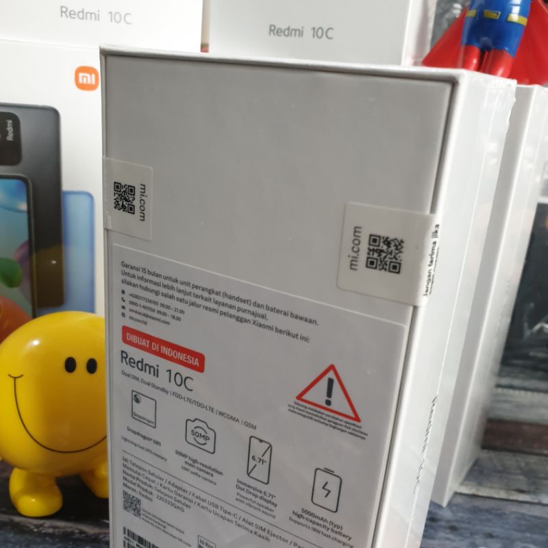 Redmi 10c 4/64 GB Snapdragon 680 50MP Camera 4G LTE.. Garansi Resmi.. New.. Segel-1