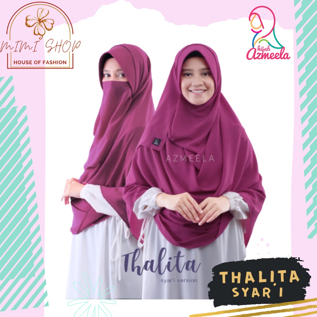 HIJAB AZMEELA KHIMAR INSTAN PASMINA INSTAN PASTAN AZMEELA PASTAN KHANZA SYAR'I PASTAN THALITA SYAR'I