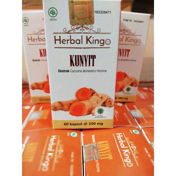 Jual Kunyit Kapsul Kunyit Kunyit Kapsul Original Herbal King Kunyit