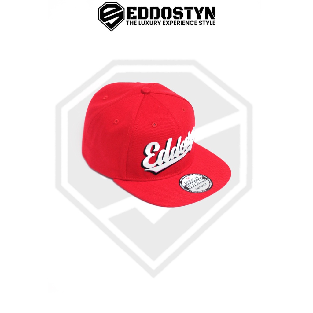 Topi Snapback Hip Hop Original Premium Distro EDSTN Outdor Unisex/Topi Pria/Topi/Fashion Pria Full Merah