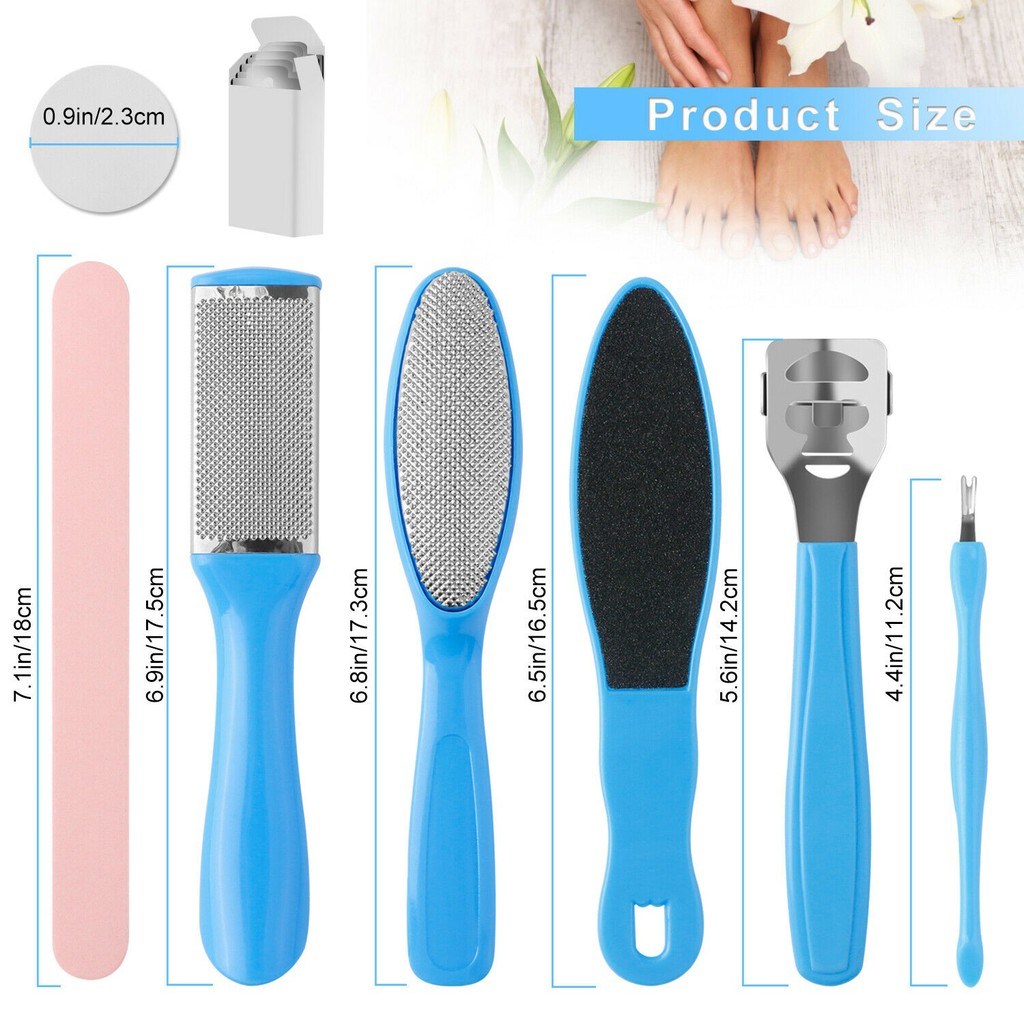 Alat Perawatan Kaki Manicure Pedicure Foot Care Scraper Set 8 in 1 Pedicure Set