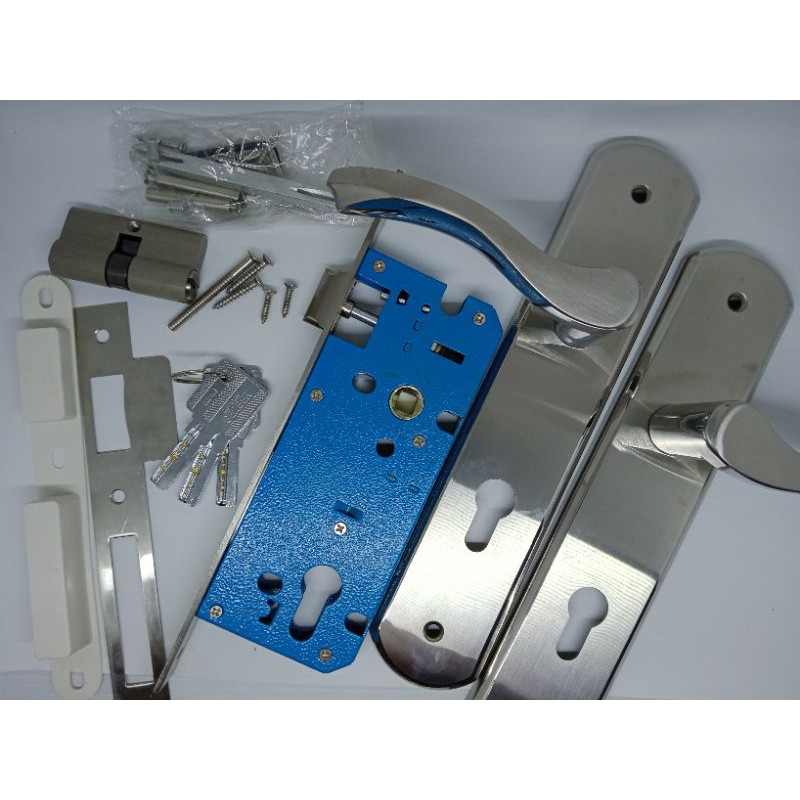 Kunci Pintu Besar Gerber Rogo A04/005 PSS + Bodi RMS 4511 SS